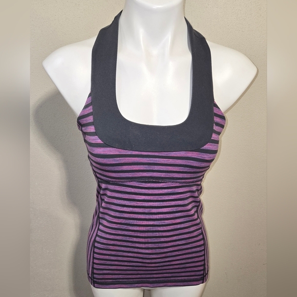 Lululemon Yoga Halter Tank Top Shirt Women's Size 8 - Picture 2 of 6
